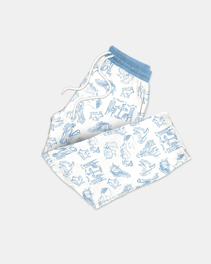 Psalm 23 Sketch Bamboo Men's Pajama Set