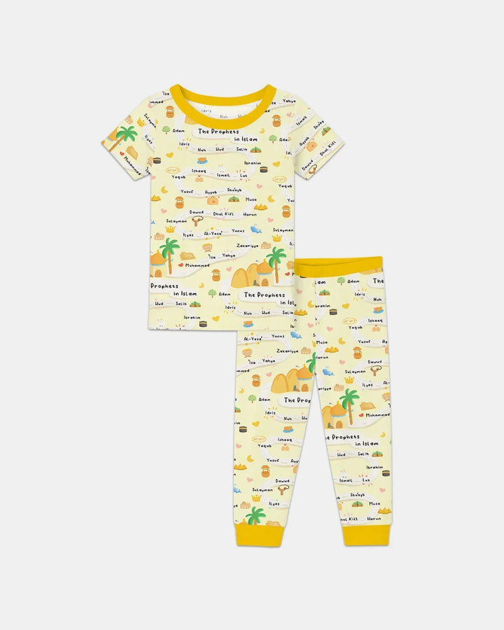 The Prophets in Islam Bamboo Two Piece Short Sleeve Pajama Set