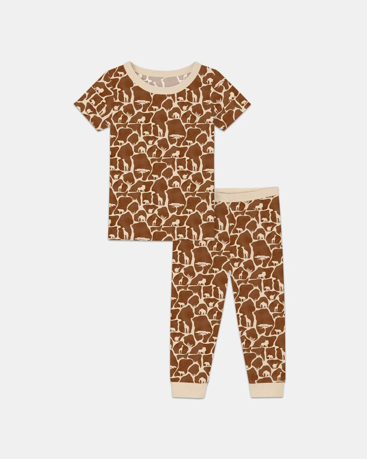 Wild Kingdom Bamboo Two Piece Short Sleeve Pajama Set