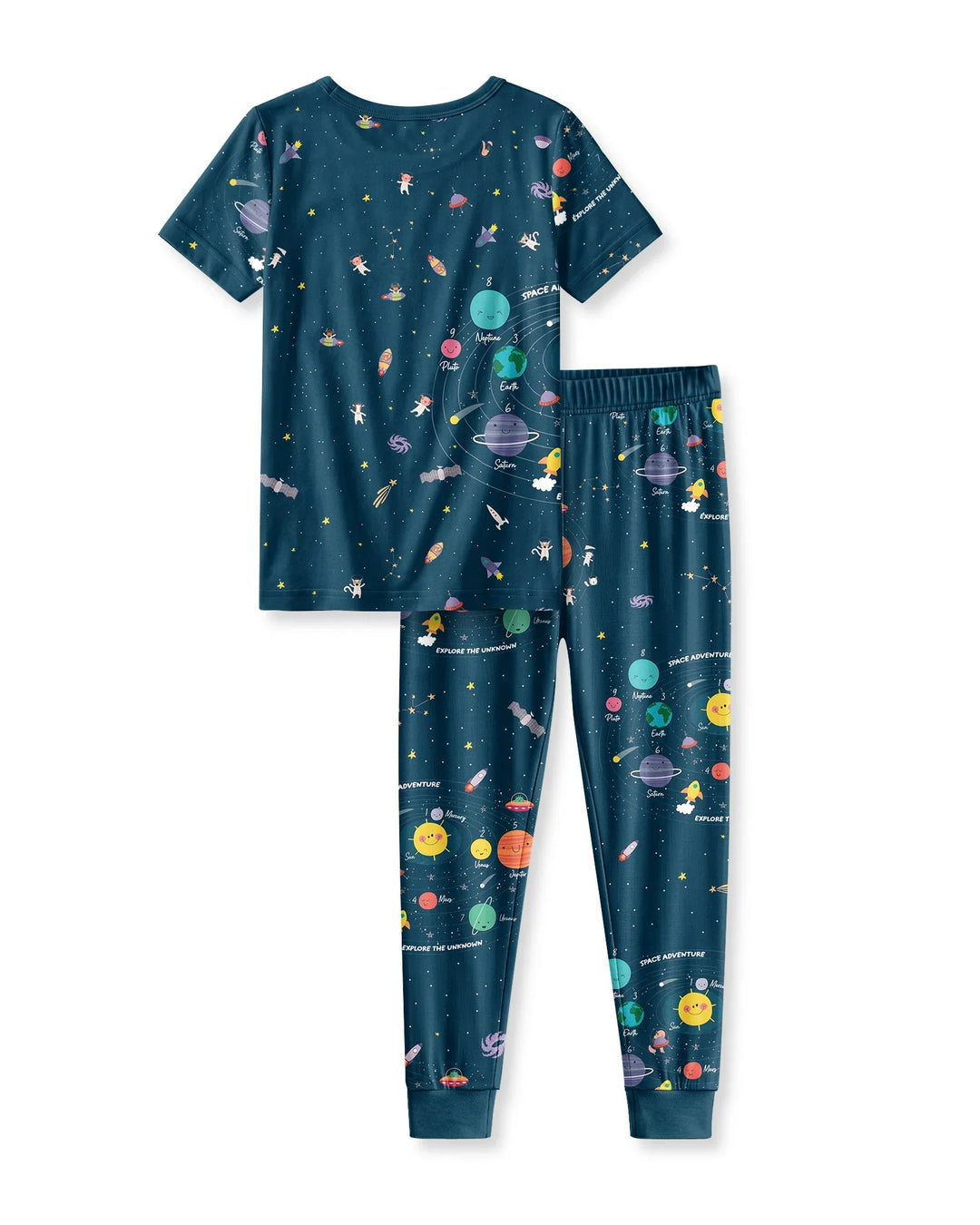 Solar System Explorers Bamboo Two Piece Short Sleeve Pajama Set