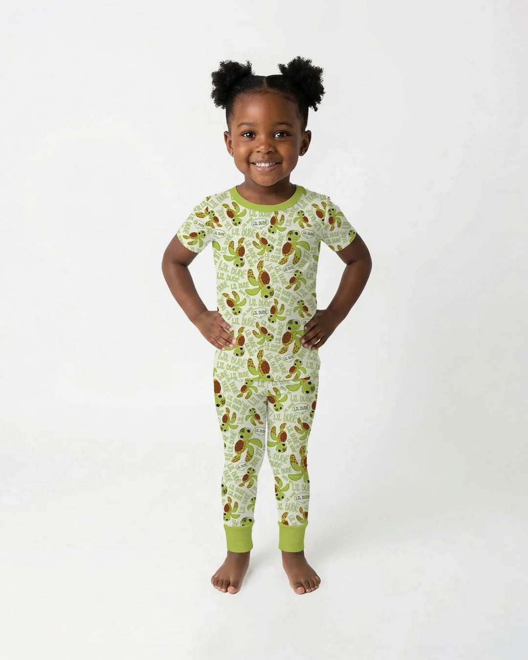 Father and Son Turtle Bamboo Two Piece Short Sleeve Pajama Set