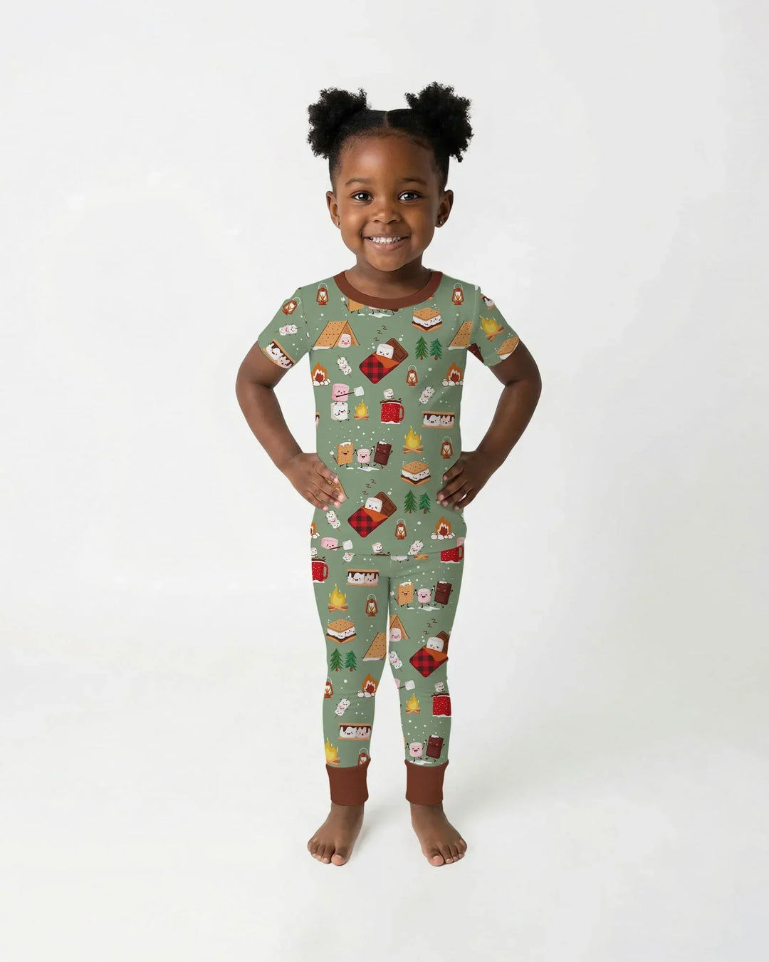 Campfire Bamboo Two Piece Short Sleeve Pajama Set