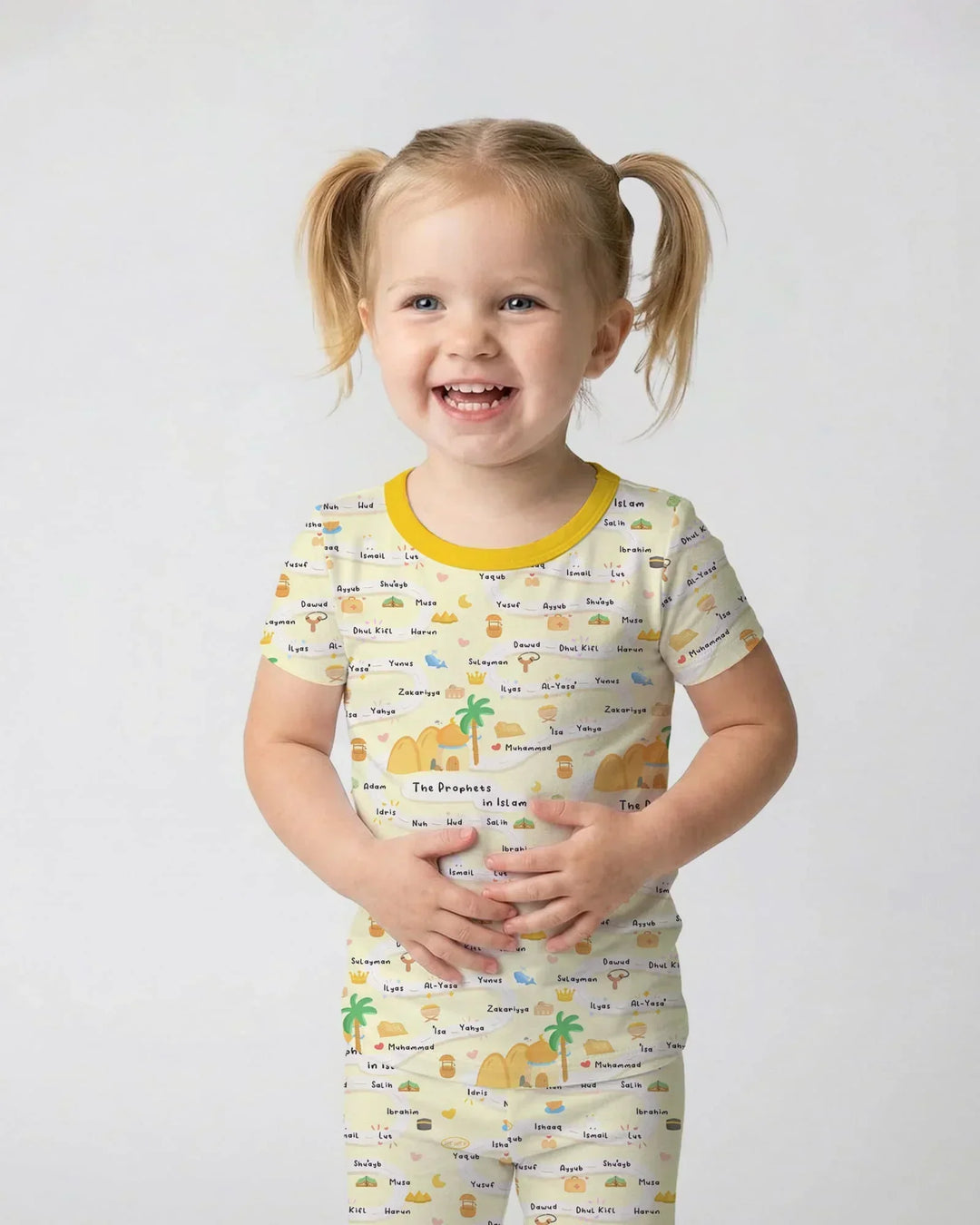 The Prophets in Islam Bamboo Two Piece Short Sleeve Pajama Set