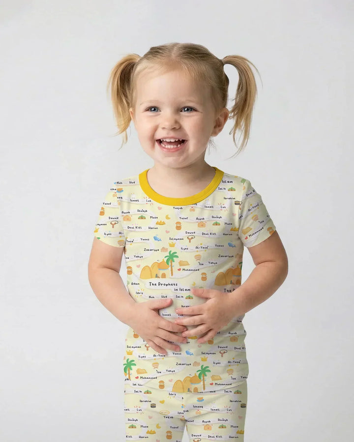The Prophets in Islam Bamboo Two Piece Short Sleeve Pajama Set
