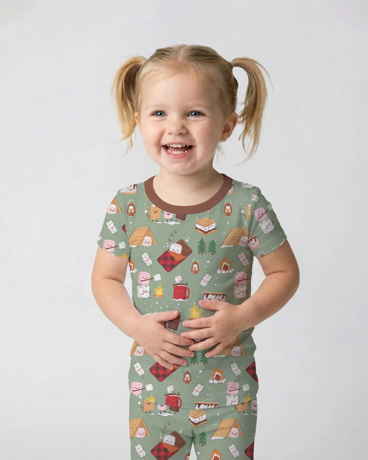 Campfire Bamboo Two Piece Short Sleeve Pajama Set
