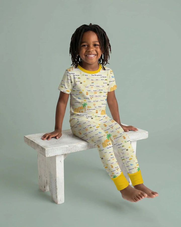 The Prophets in Islam Bamboo Two Piece Short Sleeve Pajama Set