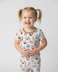 Cute Kids Horoscope Bamboo Two Piece Short Sleeve Pajama Set
