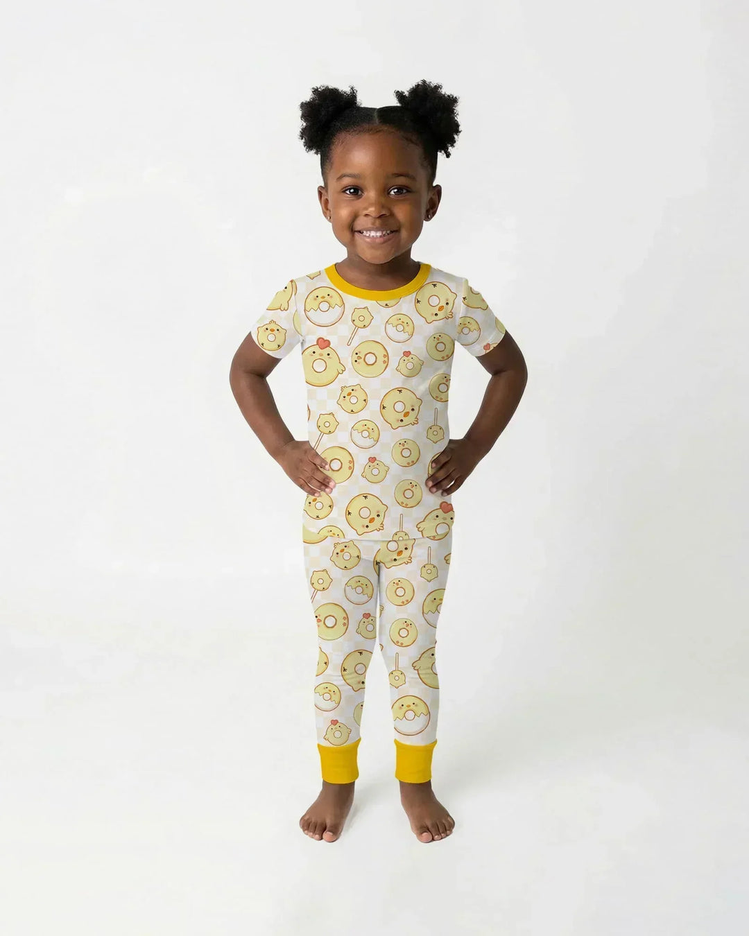 Easter Donuts Bamboo Two Piece Short Sleeve Pajama Set