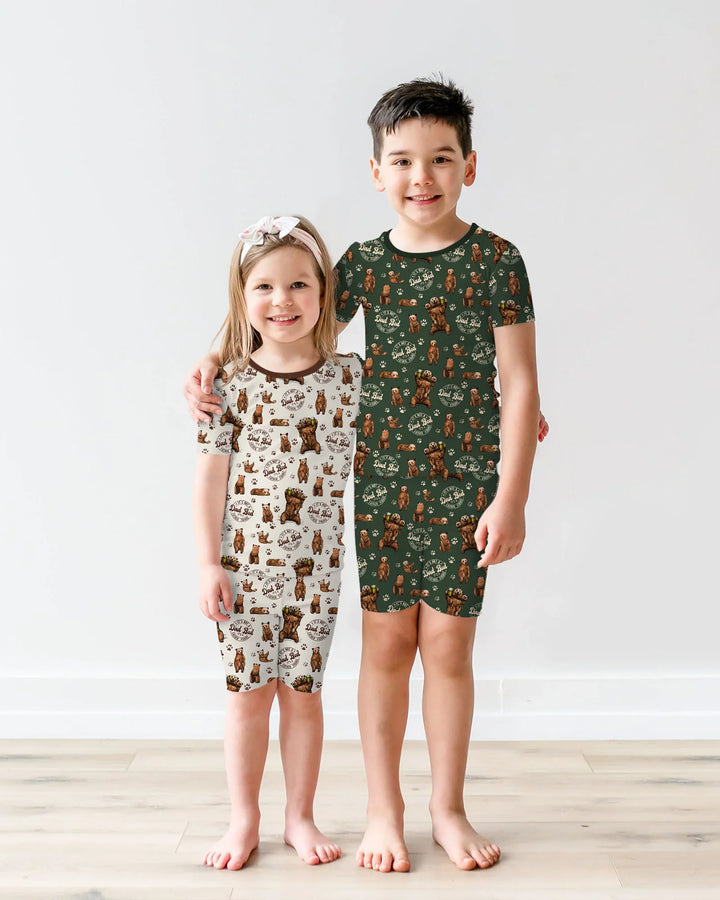 Daddy Bear It's Not A Dad Bod Bamboo Two Piece Short Sleeve Shorts Pajama Set