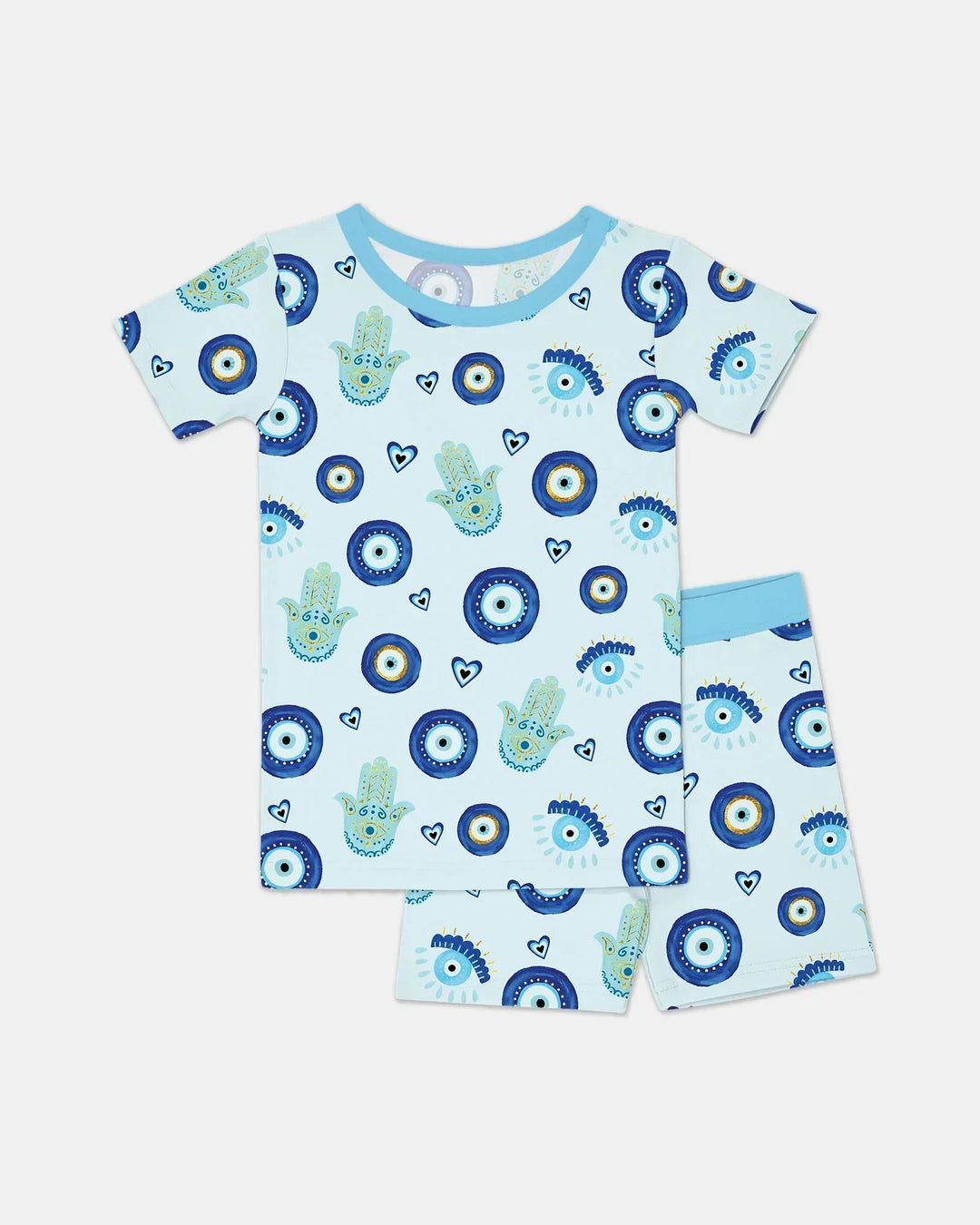 Mini Mystic Family Matching Bamboo Two Piece Short Sleeve Shorts Pajama Set