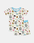 God Did It First Bamboo Two Piece Short Sleeve Shorts Pajama Set
