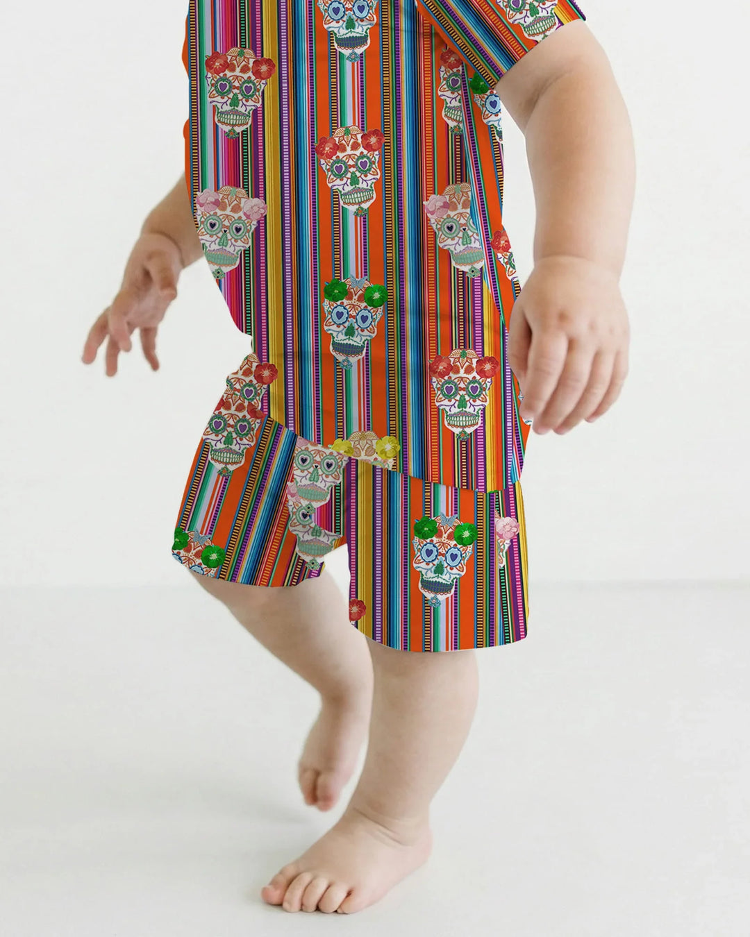 Cinco De Mayo Sparkle Two Piece Short Sleeve Shorts Pajama Set