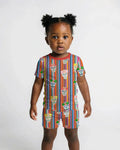 Cinco De Mayo Sparkle Two Piece Short Sleeve Shorts Pajama Set