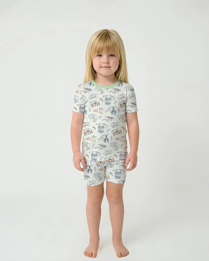 Ephesians 6:10-18 Armor of God Bamboo Two Piece Short Sleeve Shorts Pajama Set
