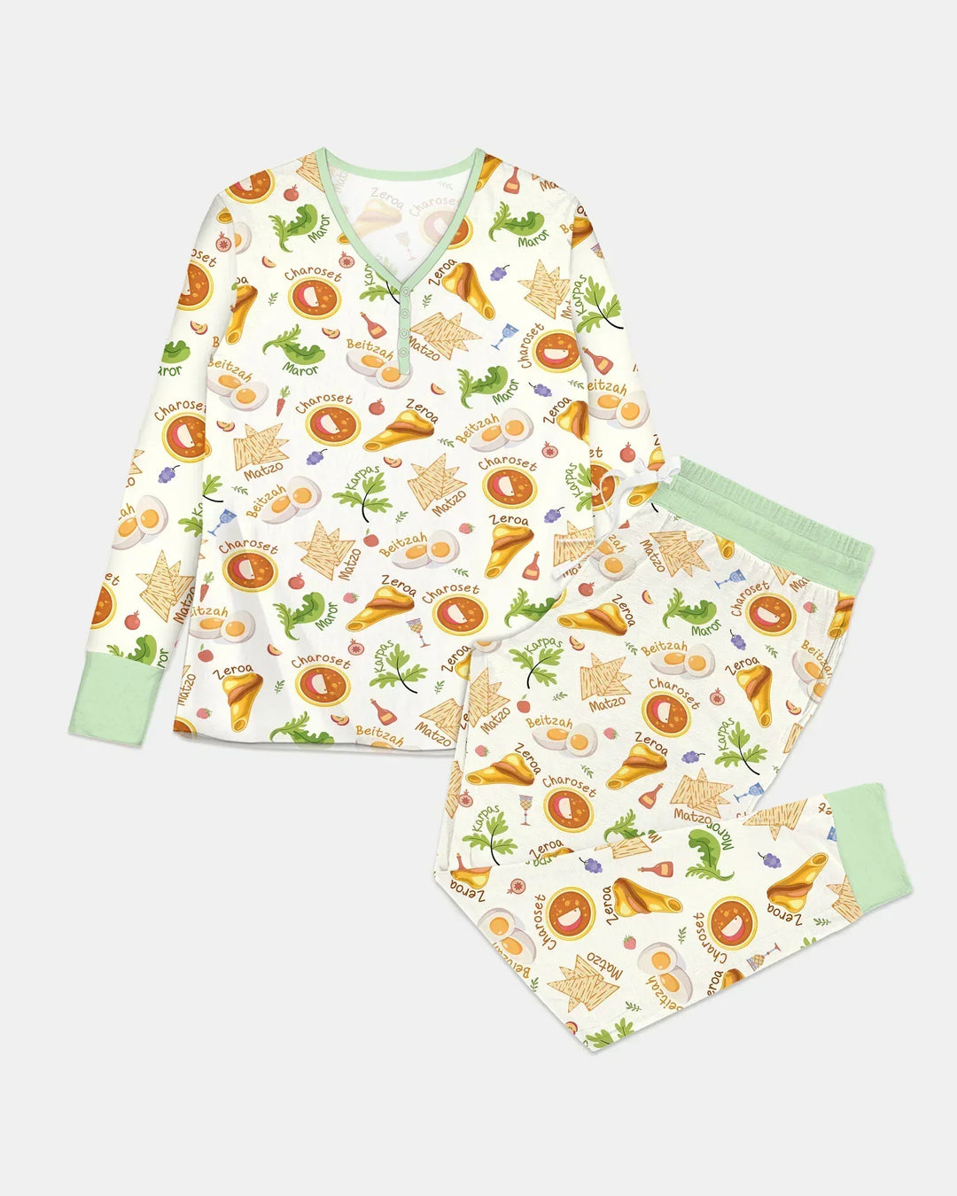 Happy Passover Family Matching Bamboo Women Pajama Set