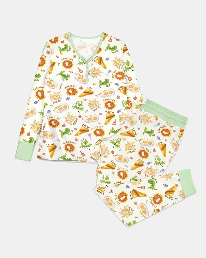 Happy Passover Family Matching Bamboo Women Pajama Set