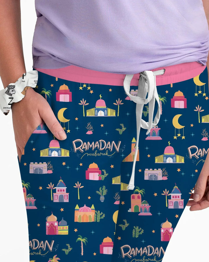Ramadan Kareem Family Matching Bamboo Women Pajama Set
