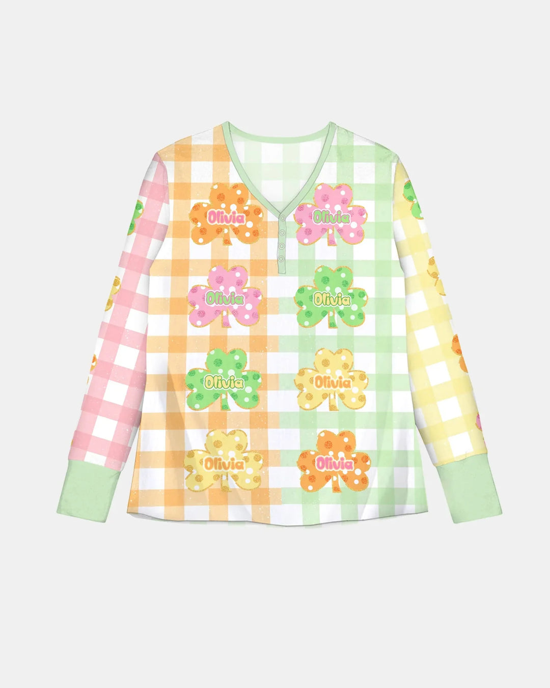 Lucky Shamrock Bamboo Women Pajama Set