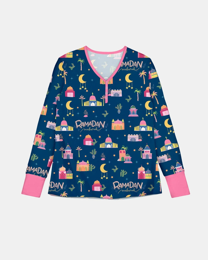 Ramadan Kareem Family Matching Bamboo Women Pajama Set