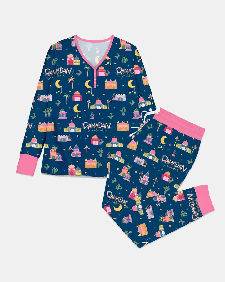 Ramadan Kareem Family Matching Bamboo Women Pajama Set