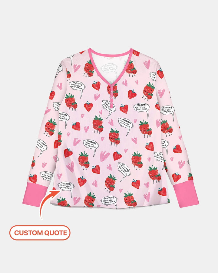 I love you berry much Bamboo Women Pajama Set