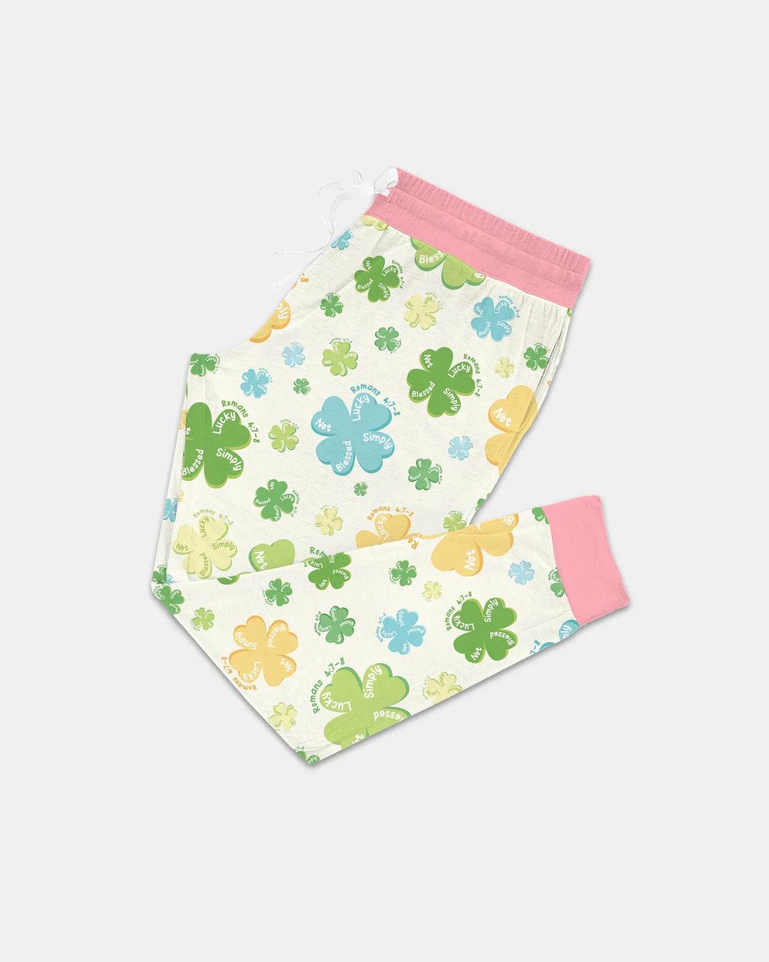 Shamrocks Print St. Patrick's Day Bamboo Women Pajama Set