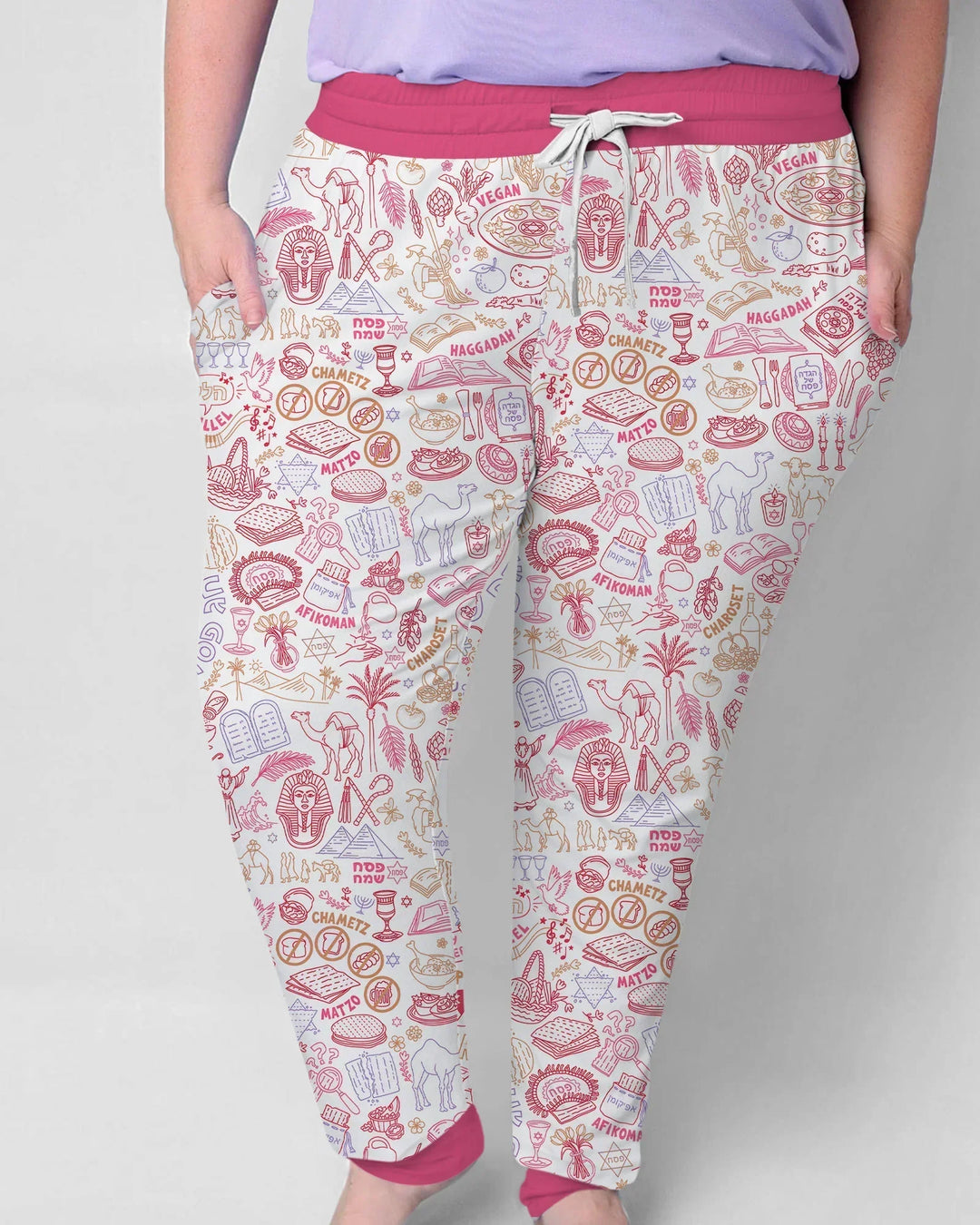 Doodle Passover Matching Family Bamboo Women Pajama Set
