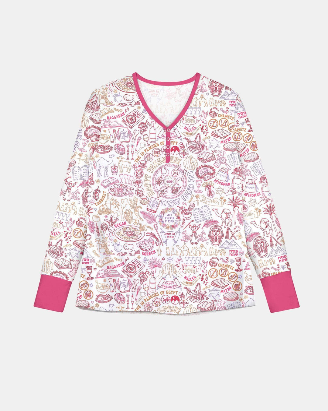 Doodle Passover Matching Family Bamboo Women Pajama Set
