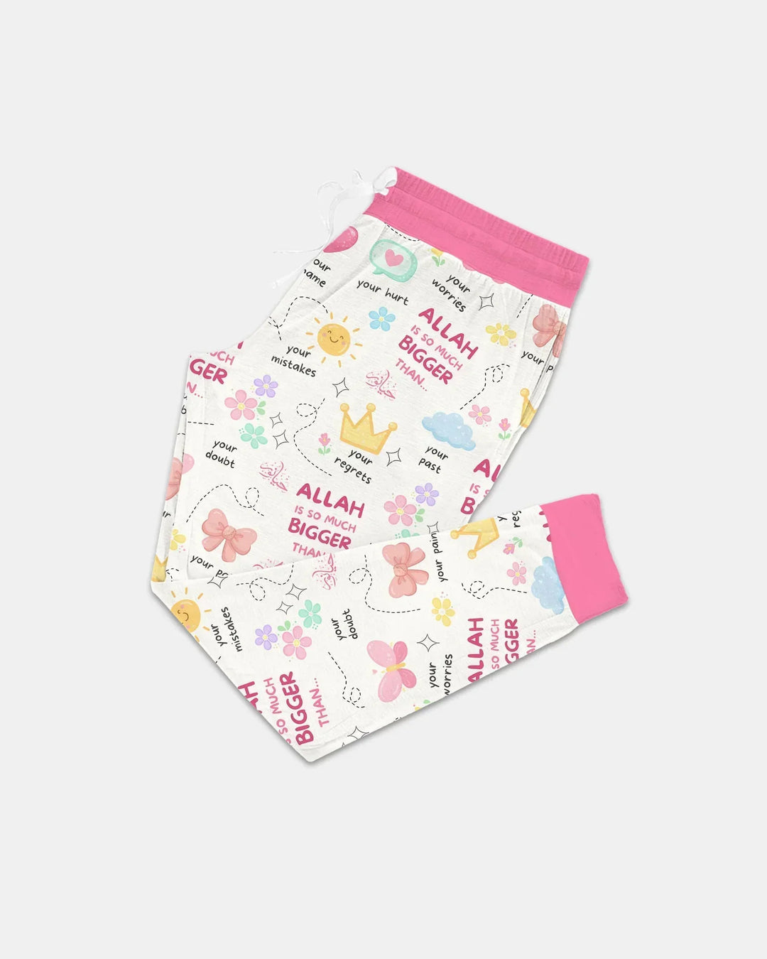 "Allah Is So Much Bigger Than..." Family Matching Bamboo Women Pajama Set