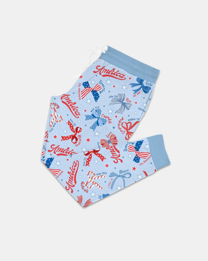 Girly Patriotic Bamboo Women Pajama Set