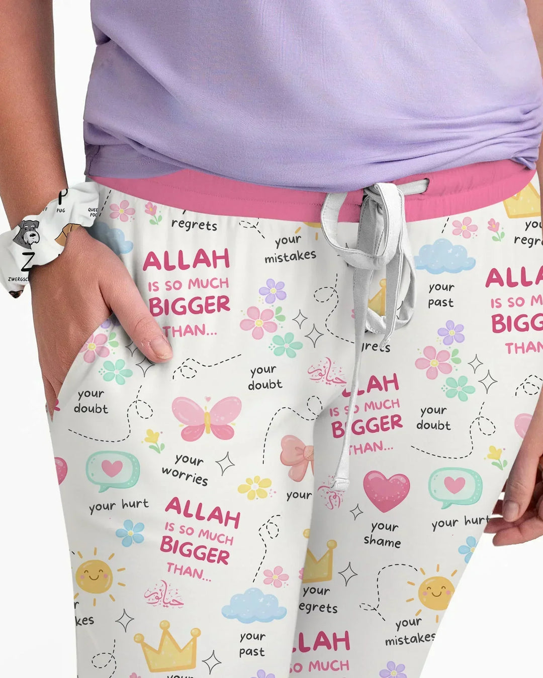 "Allah Is So Much Bigger Than..." Family Matching Bamboo Women Pajama Set