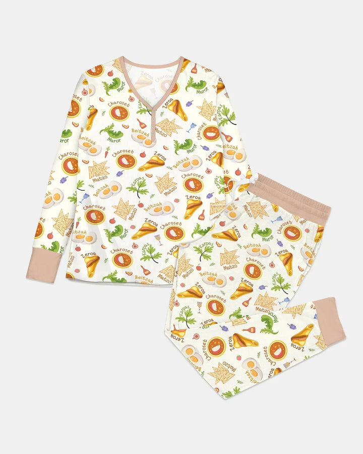 Happy Passover Family Matching Bamboo Women Pajama Set