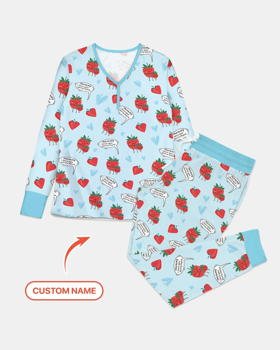 I love you berry much Bamboo Women Pajama Set