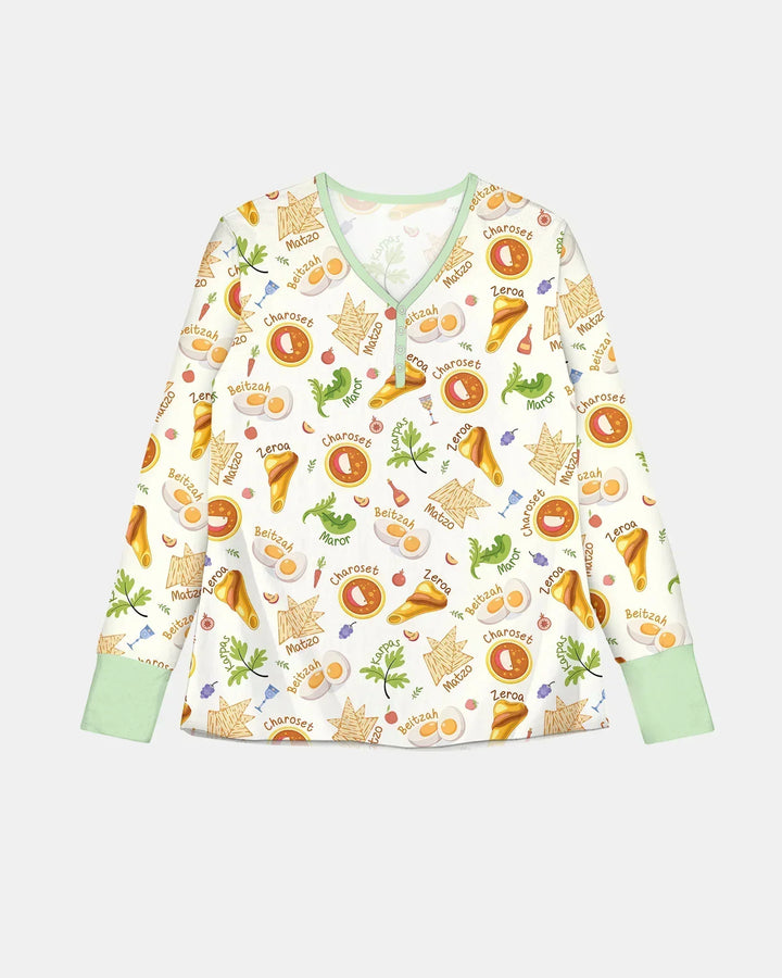 Happy Passover Family Matching Bamboo Women Pajama Set
