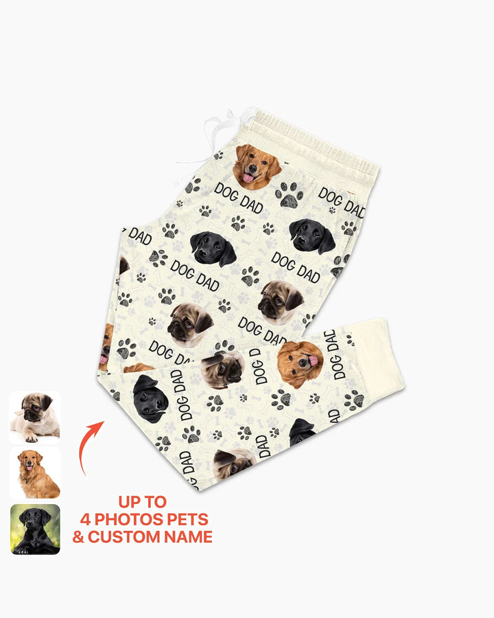 Custom Photo With Paw For Dog Lovers Bamboo Women Pajama Set