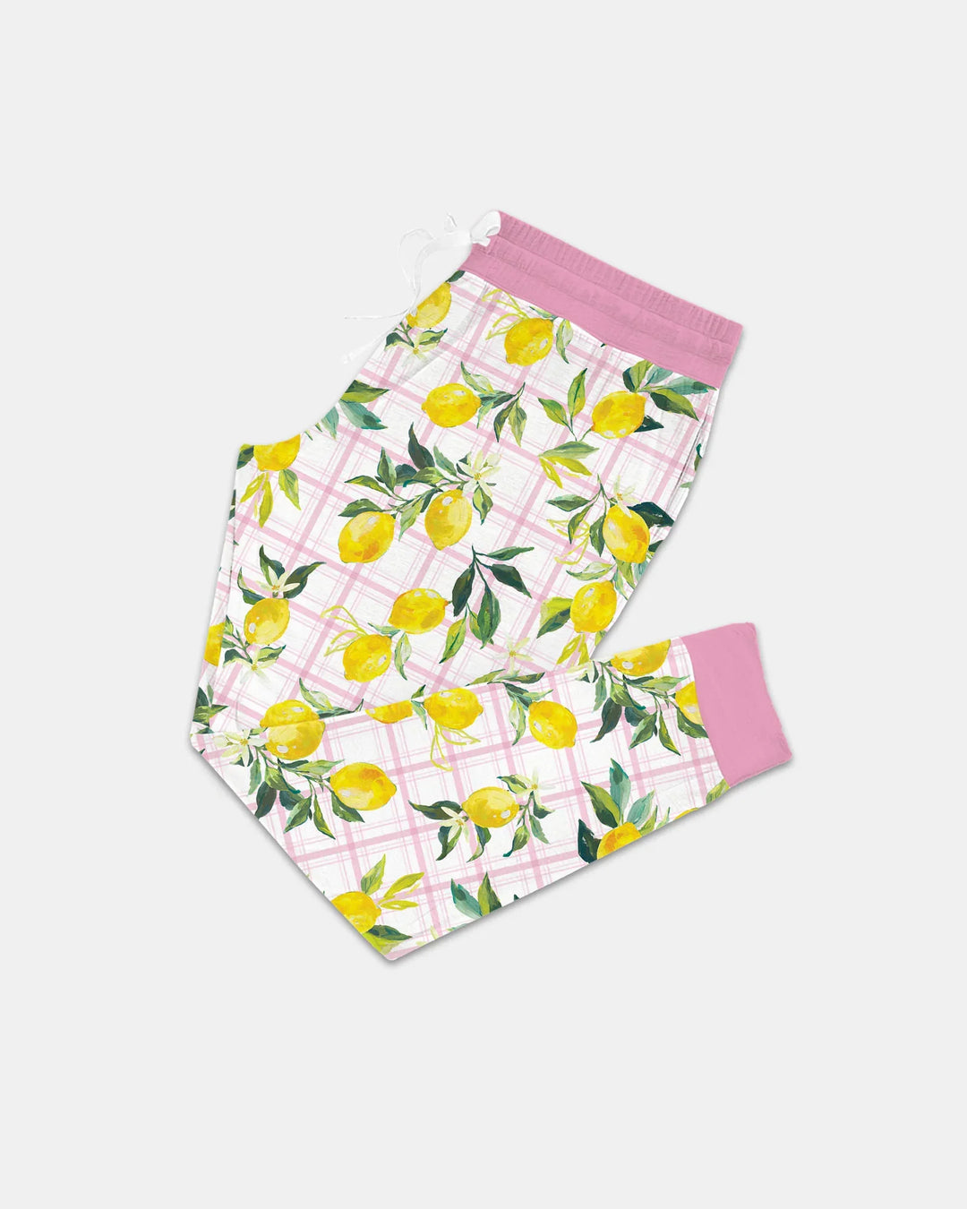 Mediterranean Lemons Family Matching Bamboo Women Pajama Set