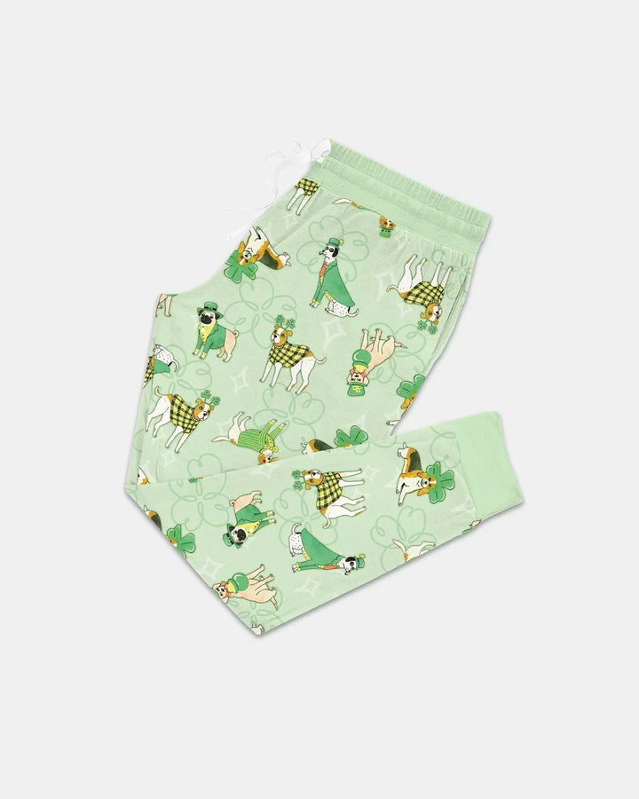 St. Patrick's Day Puppies Bamboo Women Pajama Set