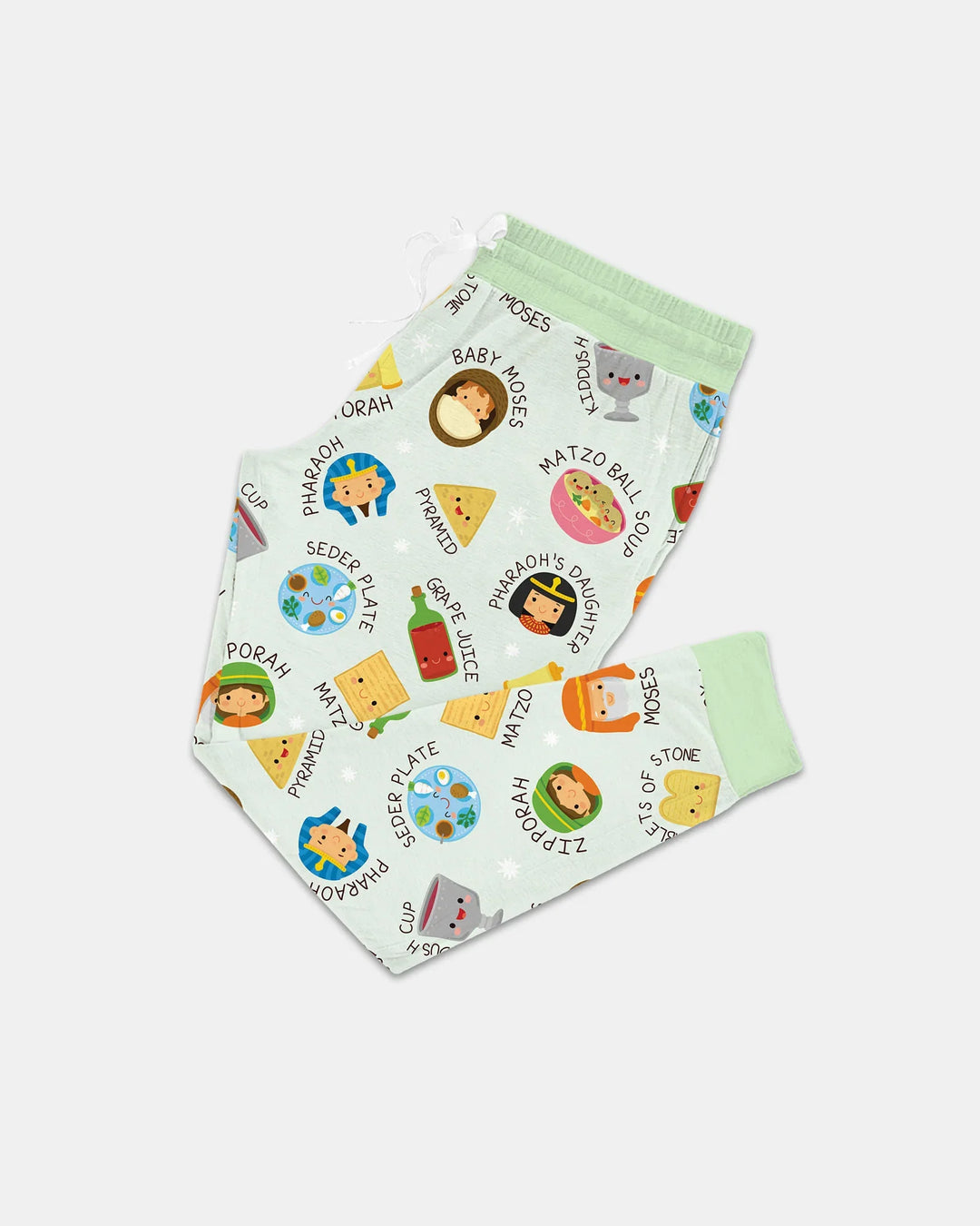 Cute Passover Characters Bamboo Women Pajama Set