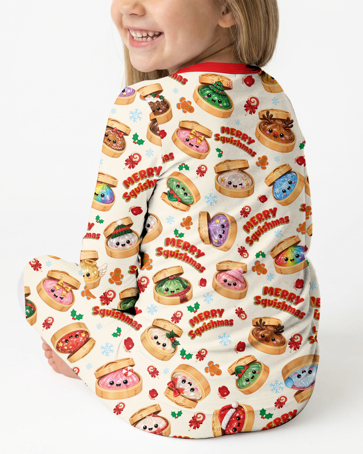 Merry Squishmas Bamboo Two Piece Long Sleeve Pajama Set