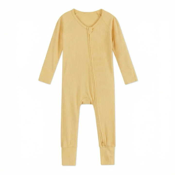 Yellow Ribbed Bamboo Convertible Zippy