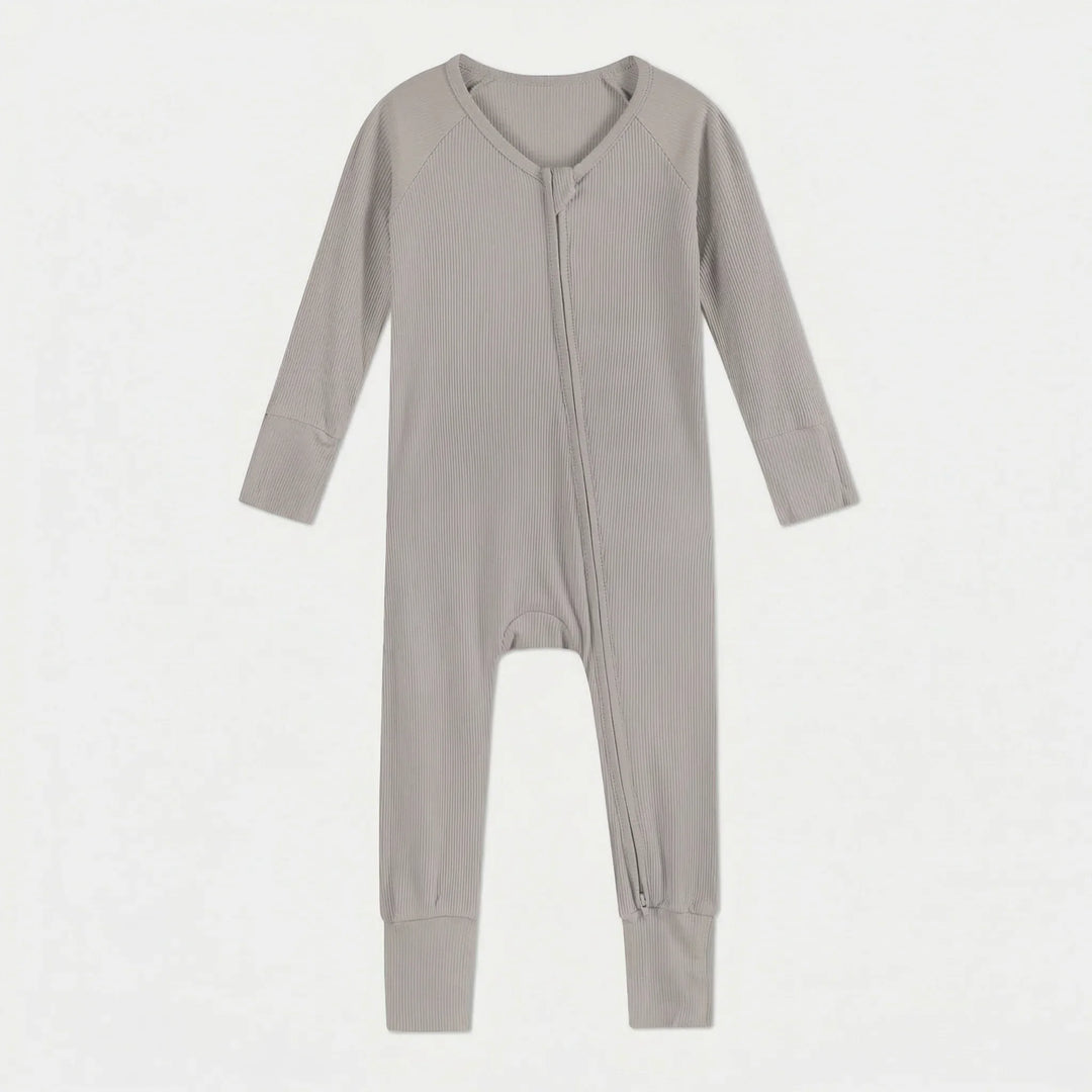 Dove Gray Ribbed Bamboo Convertible Zippy