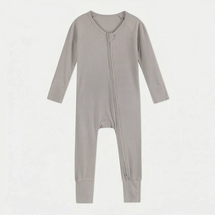 Dove Gray Ribbed Bamboo Convertible Zippy
