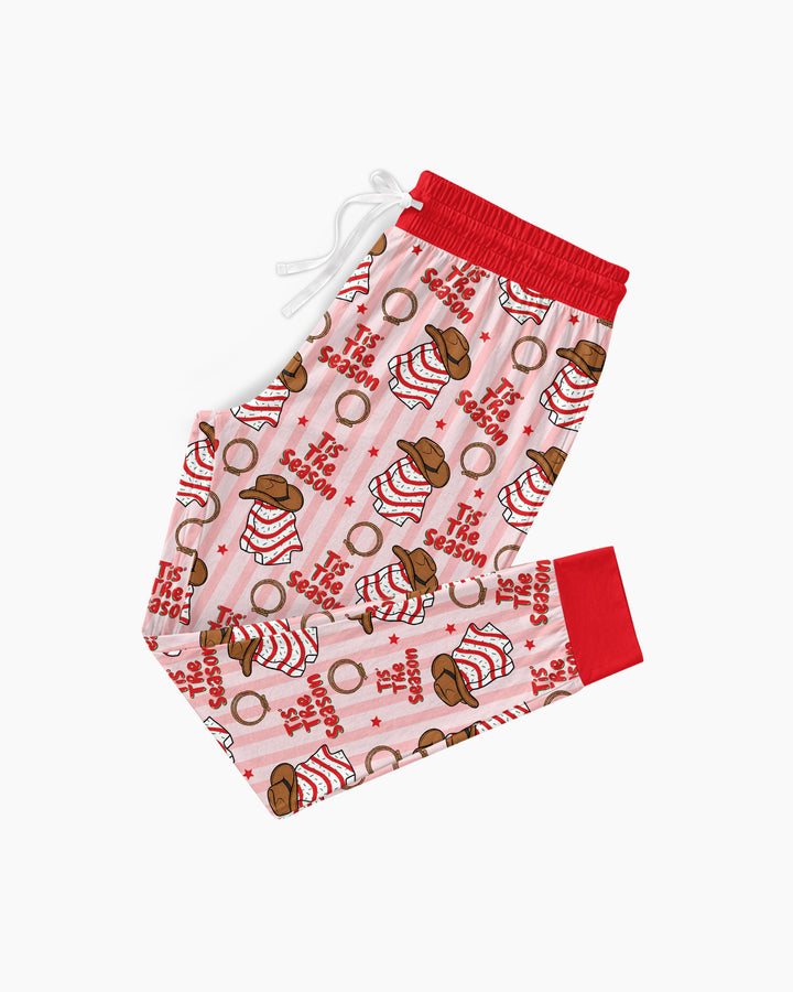 Western Christmas Tis the Season Bamboo Women Pajama Set
