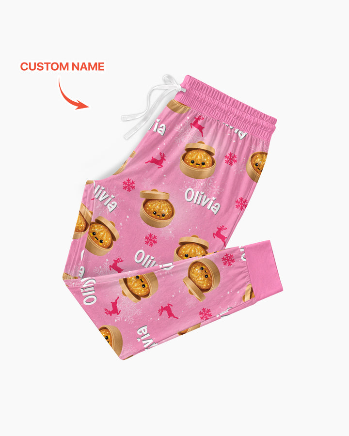 Christmas Cutie Dumpling Bamboo Women Pajama Set