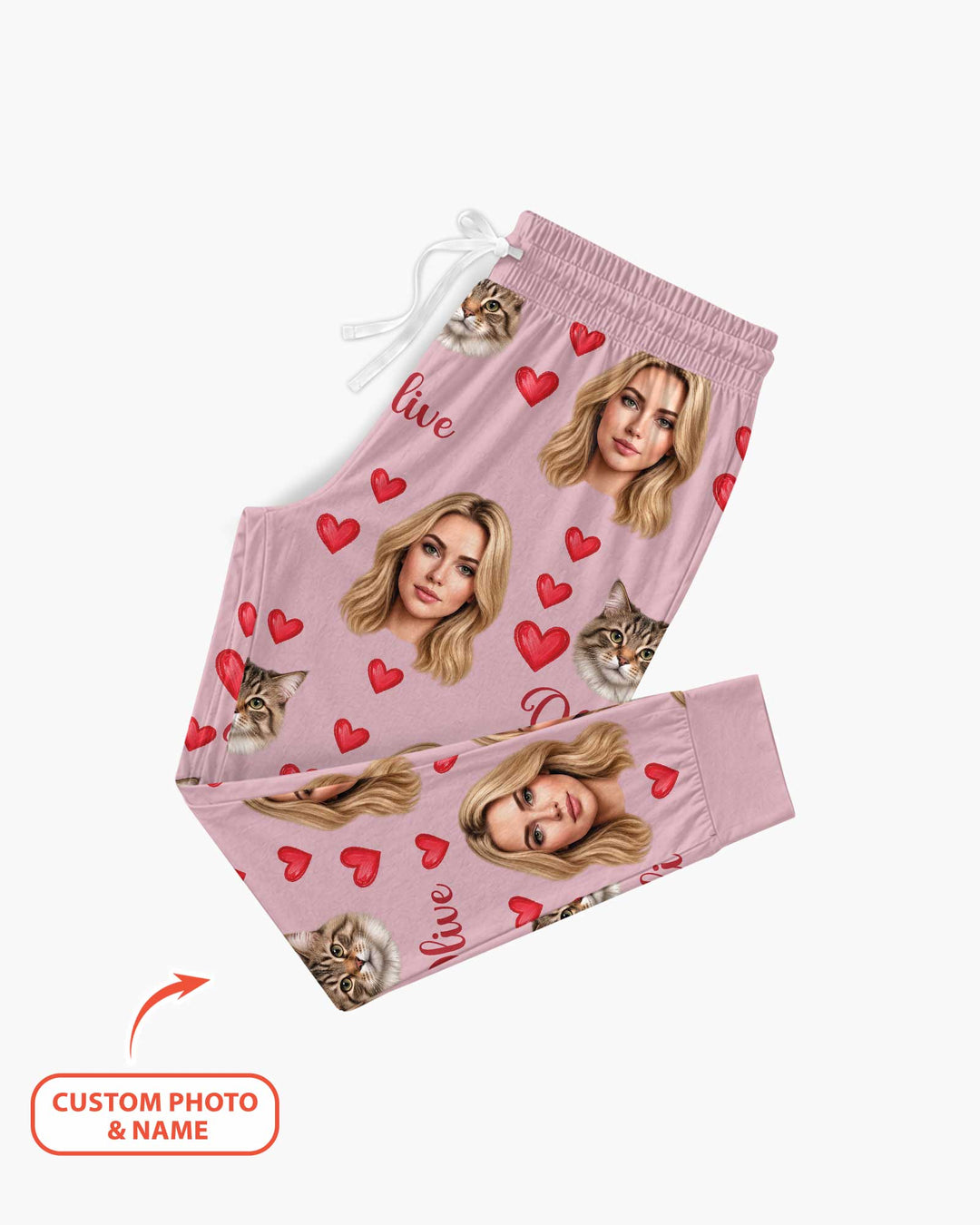 Custom Face Family Matching Bamboo Women Pajama Set
