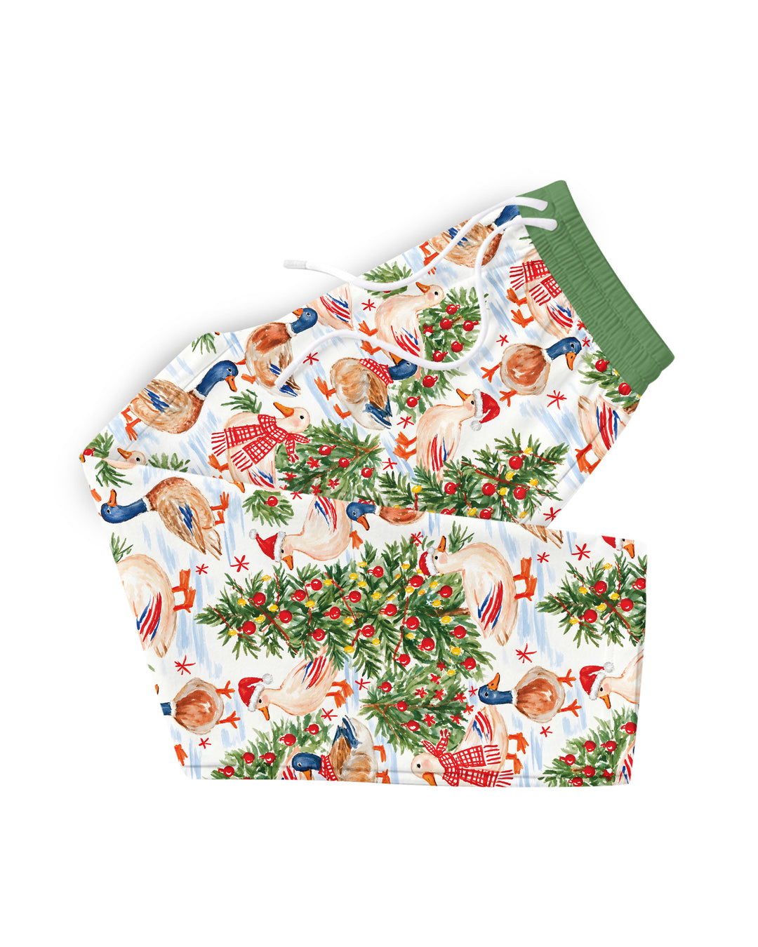 Christmas and Duck Bamboo Men's Pajama Set
