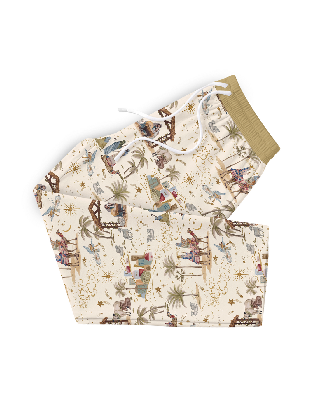 Silent Night Nativity Bamboo Men's Pajama Set