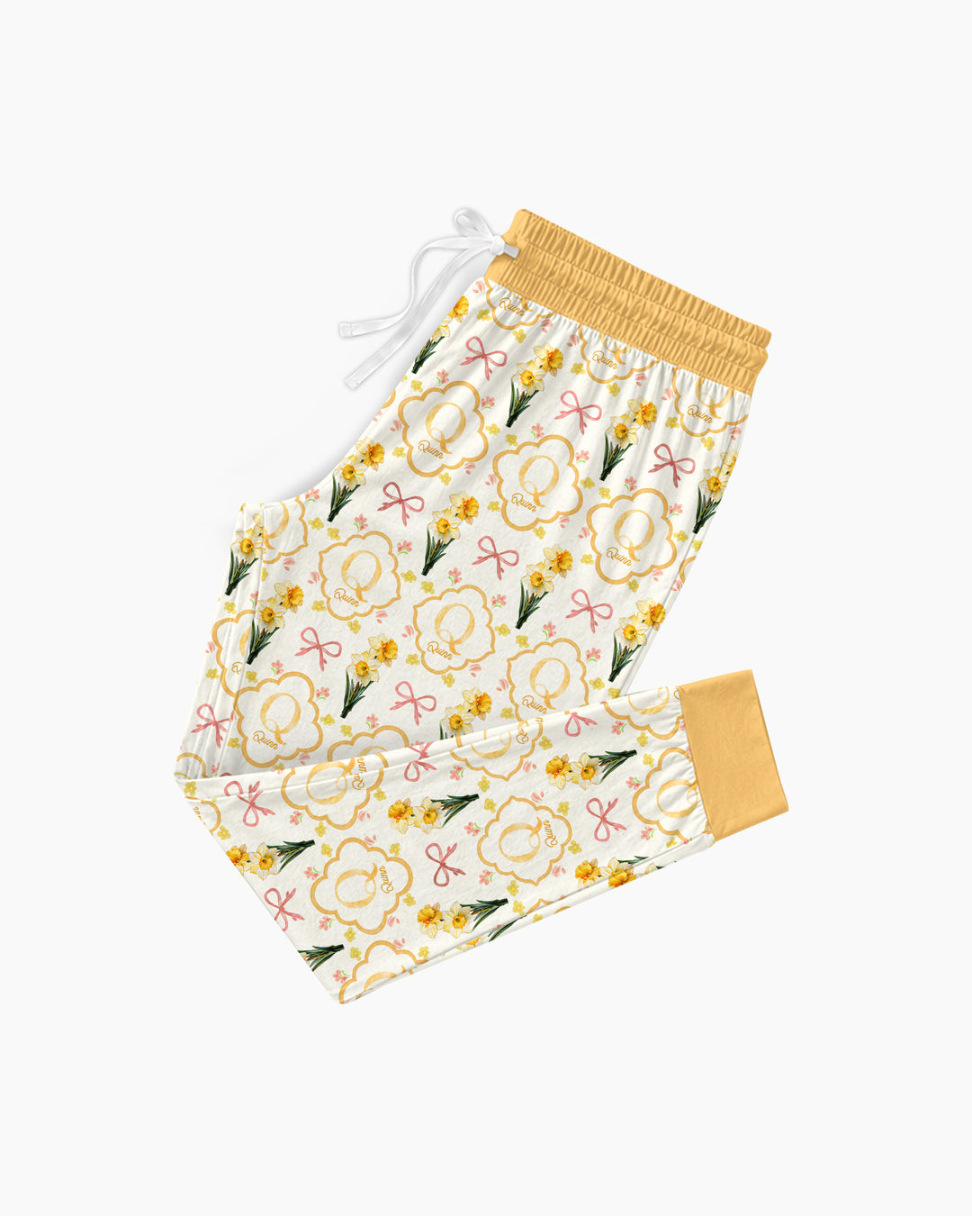 Personalized Birth Flower Mommy And Me Matching Bamboo Women Pajama Set