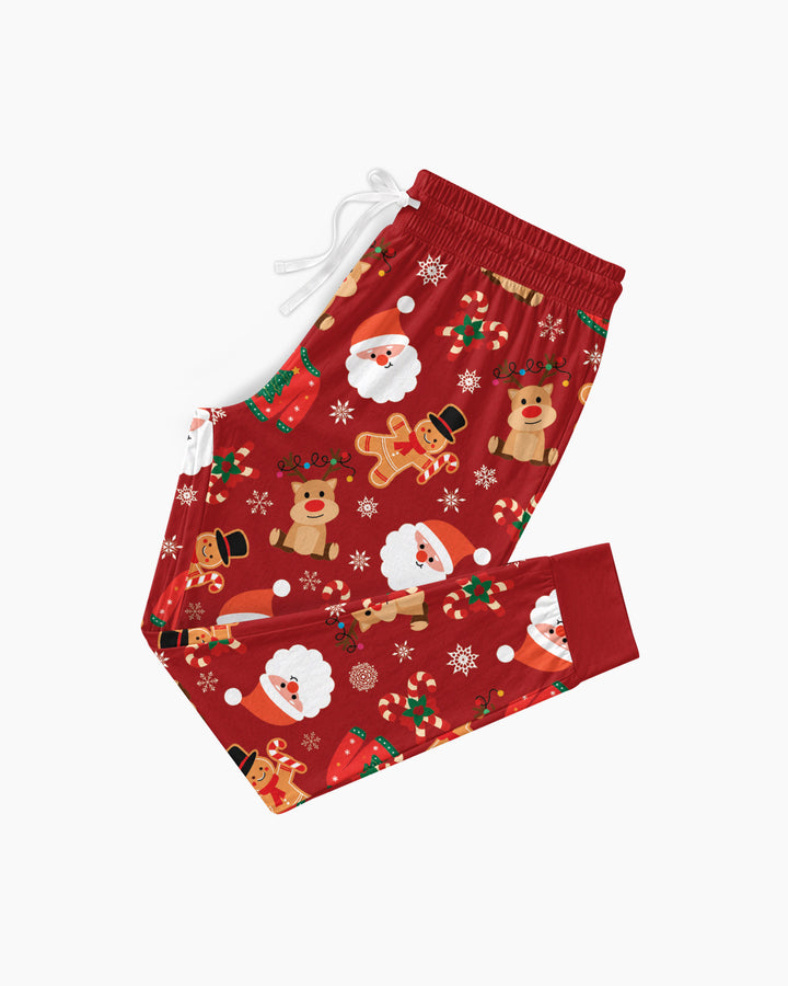 Personalized Christmas Crew Family Matching Bamboo Women Pajama Set