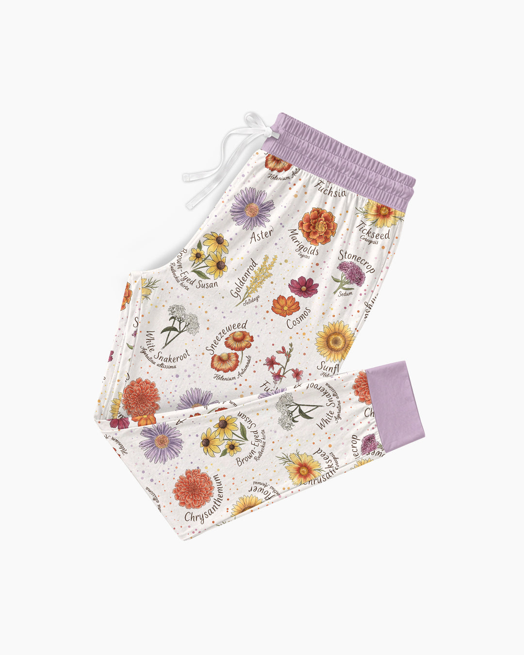 Autumn Blooms of North America Bamboo Women Pajama Set